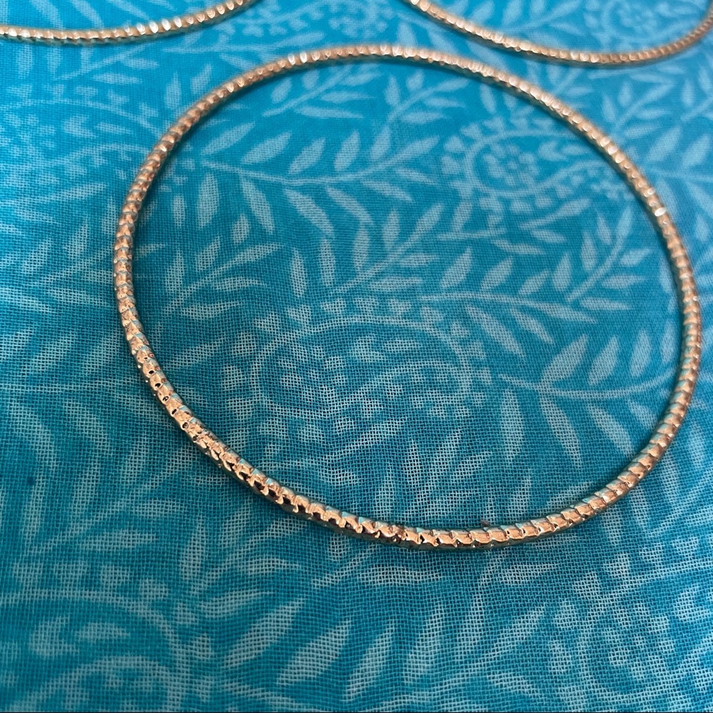 Set Of 4 Gold Bangle Bracelets View 3